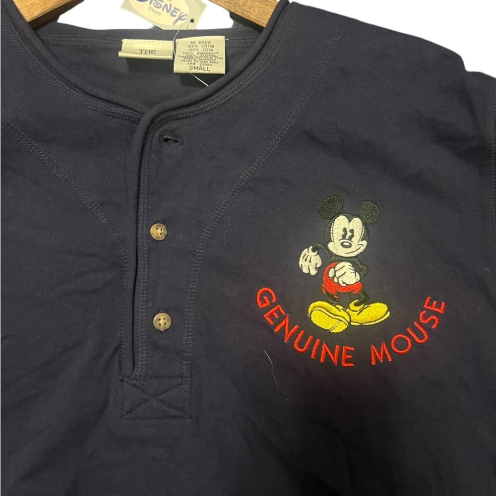 Disney Store Mickey Mouse Embroidered Shirt - New with Tags. Unisex size small - Picture 3 of 8